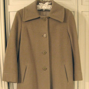 Camel Coat  size 10 100% wool Vintage